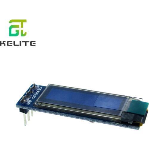 New 1pcs 0.91 inch OLED module 0.91" white/blue OLED 128X32 OLED LCD LED Display Module 0.91" IIC Communicate for