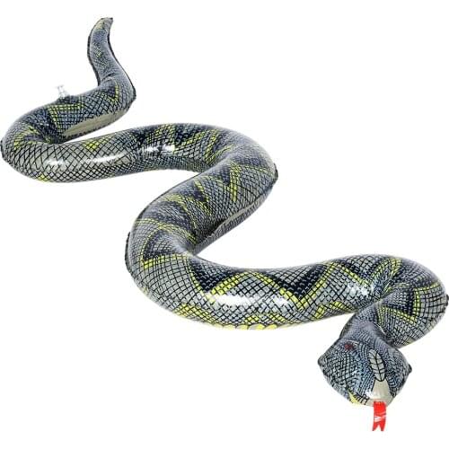 Inflatable Fake Snake Toys Animal Pool Floats Snakes For Garden Pool Toy Horror Fake Snake Kids Gift Prank Joke Funny Toy R5