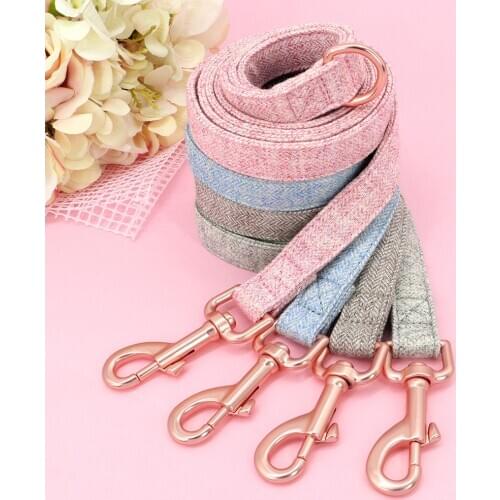 Nylon Dog Leash Rope Solid Pet Dogs Walking Lead Leashes 150cm For Small Medium Large Dogs Cat Chihuahua Pitbull Pink Blue Grey
