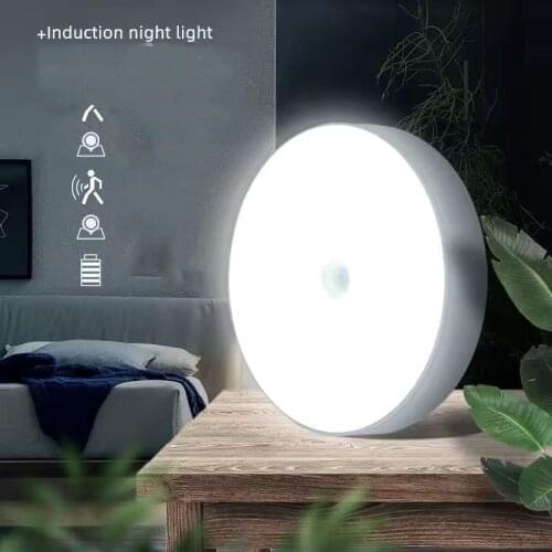 Night Light Mini Round Light Sensor Control No Flicker Nightlight Wall Lamp For Children Kids Kitchen Bedroom