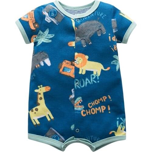Baby clothing one piece romper infant jumpsuit short sleeve summer 6 9 12 18 24 months baby girls boys clothes