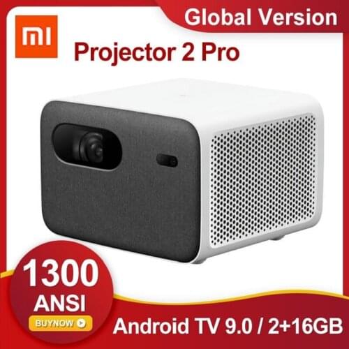 [Global Version] Xiaomi Mijia Projector 2 Pro 1080P HDR10 Smart Laser TV 1300 ANSI Lumens 16GB eMMC Android 9.0 Built-In Stereo