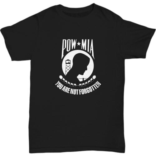 Veteran Shirt - Pow Mia You Are Not Forgotten - Military Army Combat Apparel Tee High Quality Tee Shirt