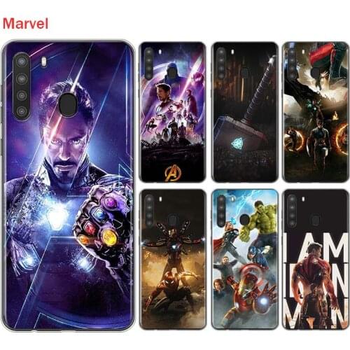 Silicone Cover Iron Man Marvel Avengers For Samsung Galaxy A01 A11 A12 A22 A21S A31 A41 A42 A51 A71 A32 A52 A72 Phone Case