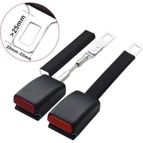 Universal Seat Belt Extender Steel Safety Belt Buckle for 20-22MM Tongue Car Seat Belt Clip Extension Plug Buckle Seat belt Clip