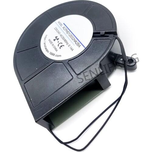 Original FOR ANCHAOPU ACPHD12032HA2BA 12cm 220V 2 line high temperature oven cabinet full metal centrifugal turbine blower fan