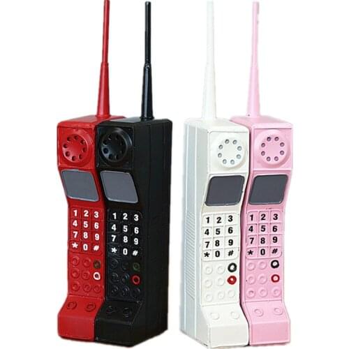 Bar Retro Vintage Telephone Model Home Decoration Crafts Ornaments Coffee Shop Decoration Retro Desktop Hand Phone Craft