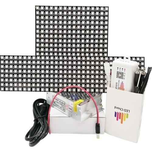 WS2812B 8x8/8X32/16X16 Small Screen SP107E Music Controller Kit Addressable Led Strip Light Suitable For Christmas Festival