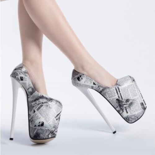 Hot sale womens shoes high heels 22cm large size womens shoes thick bottom 34-44 yard sexy nightclub catwalk wedding shoes
