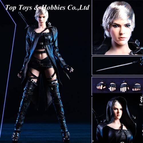 1/6 Scale Female The White Wolf Head and Clothes Suit Set Model 19XG47 Fit 12inch Female PH TBL Figure in stock