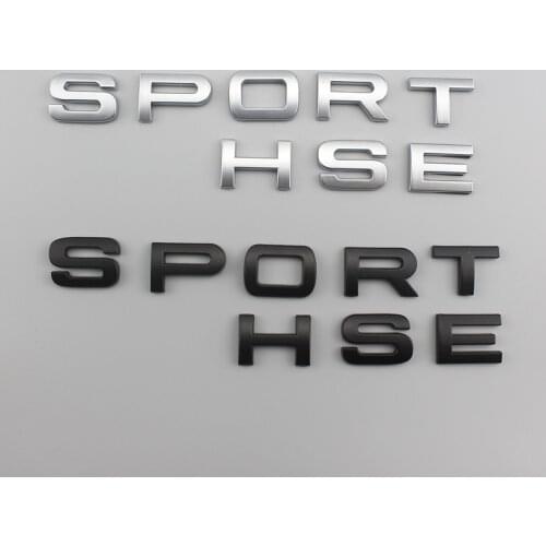1 Pcs 3D ABS SPORT HSE Letters Emblem Badge Car Stickers for Land Range Rover Rear Trunk Ellipse Logo Sticker Car Styling