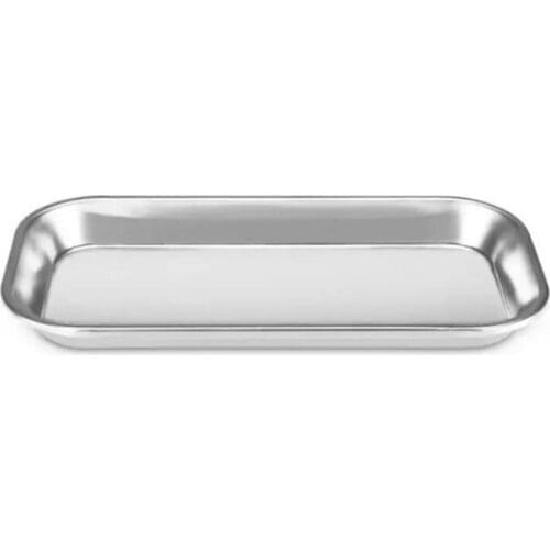 1PC Stainless Steel Cosmetic Storage Tray Nail Art Equipment Plate Doctor Surgical Dental Tray False Nails Dish Nail Art Tools