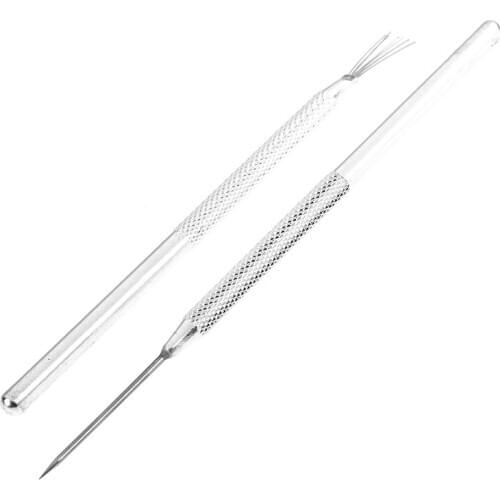 1 x Feather Pin + 1 x Pro Needle Wire Texture Pottery Clay Tools Set Texture Brush Tools Ceramics Modeling Tool