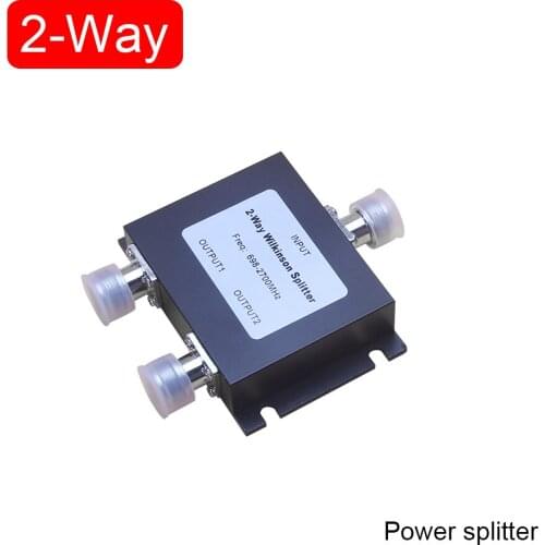 2 Way Power Divider Cell Phone Signal Repeater 700-2700Mhz 2 Way Signal Splitter for Mobile Phone Signal Booster Amplifier 50ohm