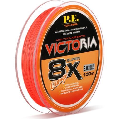 2pcs/lot 100m Nylon Fishing Line 8-strand Fishing Line Main Line Linha Multifilament Fishing Line 10-79 Drag Power Fishing Gear