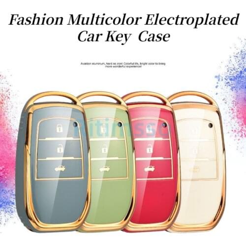 2021 Car Key Cover Case for Toyota C-hr Land Cruiser 200 Avensis Auris Corolla 2017 2018 2019 Accessories Protect