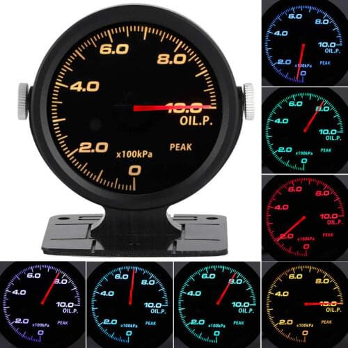 60mm Touching 17 Color OBD2 3 Gauges Combo Set Turbo Boost + EGT +Oil Pressure Gauge