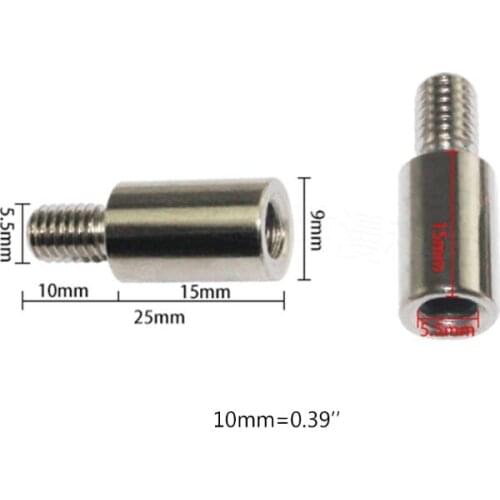 8pcs Chrome Arcade Joystick Shaft Extender 15mm Extension ROD For SANWA Joystick