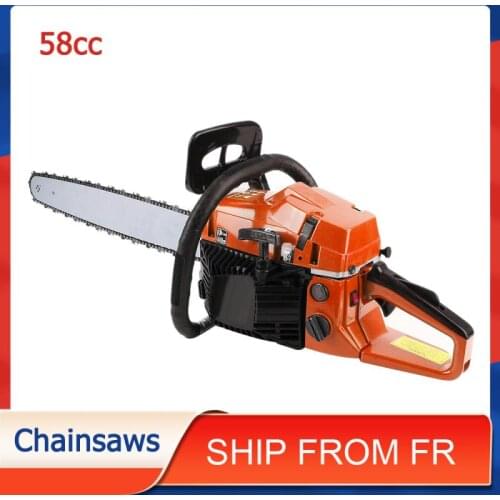 58cc Gasoline Chain Saw High Power Low Fuel Consumption Chainsaws With Two Chains Fruit Tree Garden Trimming Garden Tools HWC