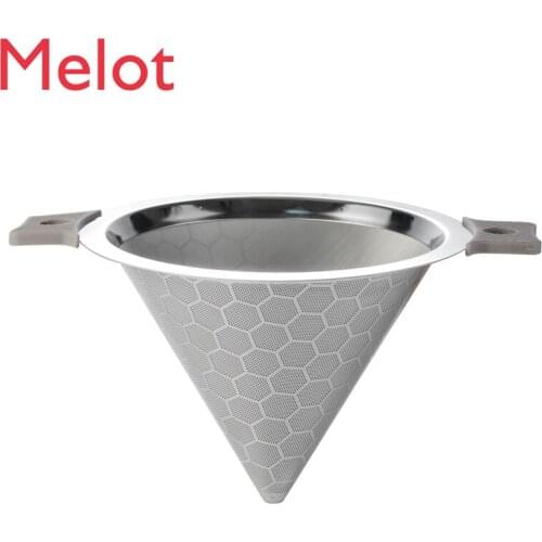 Tea Strainer Device Dedicated for Milk Tea Shops Tea Powder Funnel 304 Stainless Steel Milk Tea Filter Screen Super Dense