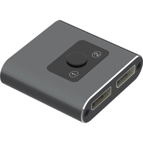 DisplayPort 4K DP Switch Bi-Direction 1080P 1X2 2X1 Dual-direction Switch Splitter Converter for Multiple Source and Displays