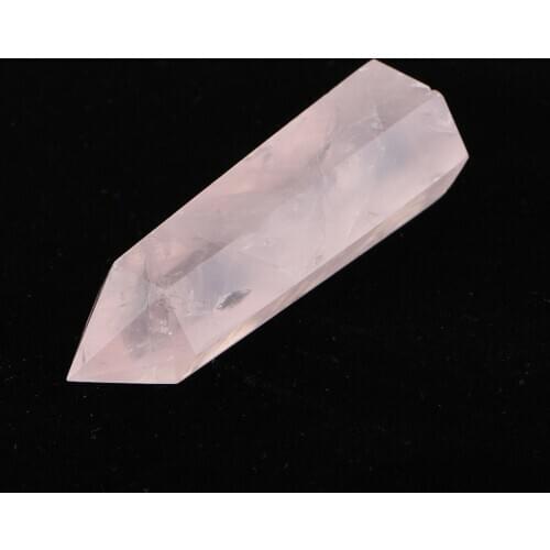 Fluorite Hexagonal Column Geomancy Ornament Crystal Quartz Ornaments Stones Pink