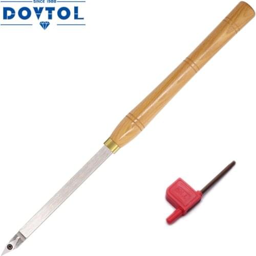 Wood Turning Tool Sharp Detailer Carbide Tipped Lathe Chisel Tool Bar Blades Gouge Skew Spear 35° With Diamond Carbide Insert