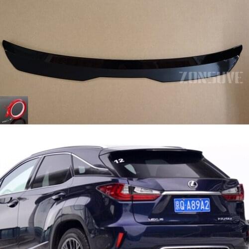Use For LEXUS RX 2016-2019 Year Roof Spoiler Carbon Fiber Look Accessories Body Kit Factory Style