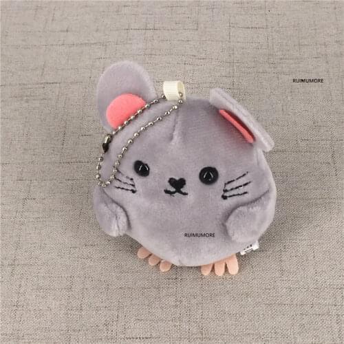 2sizes - Little 8CM keychain mouse Plush DOLL , Kids GIFT Stuffed DOLL , party gift plush toy