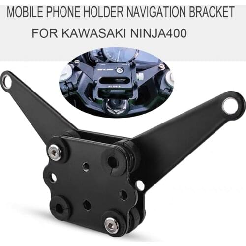Mobile Phone Holder GPS Navigation Handlebar Bracket Extension Shock absorber For KAWASAKI NINJA400 Z400