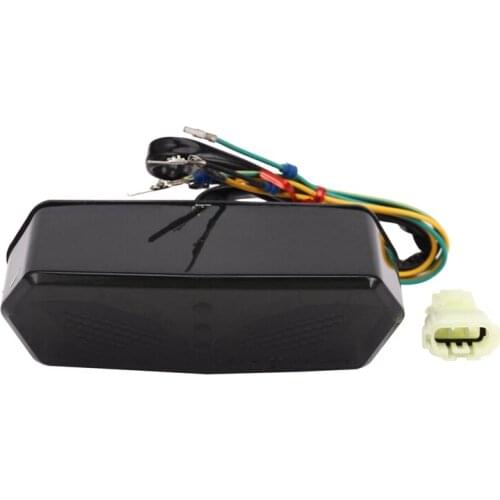 Motorcycle Modified Red Amber lamp led wing tail lamp rear taillight with steering brake light suitable for Honda MSX125 msx125s