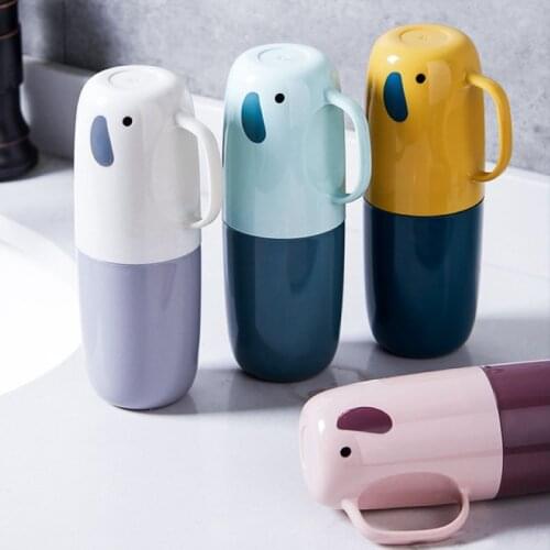 New Portable Toothbrush Cup Creative Travel Wash Cup Toothbrush Toothpaste Comb Storage Box Organizer Bathroom Washing Supplies