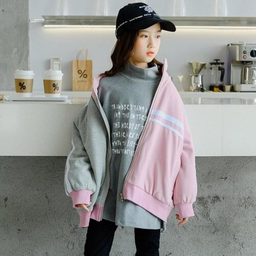 Girls' Coat Winter Cotton Padded Thickened 2020 New Winter Clothes Childrens Turtleneck Medium and Large Childrens Clothing Sp