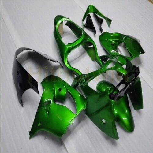Custom motorcycle cowl for ZX-9R 2000 2001 ZX9R 00-01+Free bolts+green ABS motorcycle Fairings