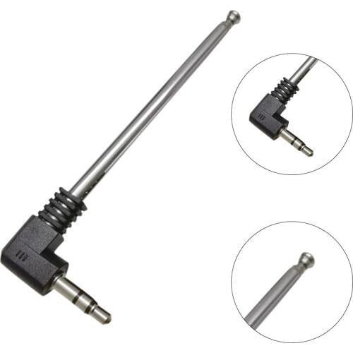 Portable 3.5mm Socket FM Radio Antenna Retractable Aerial for Mobile Cell Phone Delicated Radio Receiver