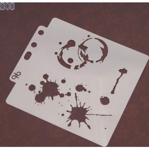 Printing ink Layering Stencils for Diy scrapbook/photo album Decorative Embossing coloring,painting stencil,home decor