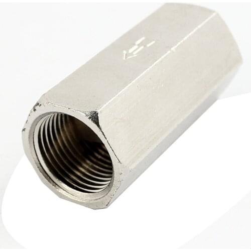 Female Thread Water Air Full Port Non Return Straight Single One Way Check Valve