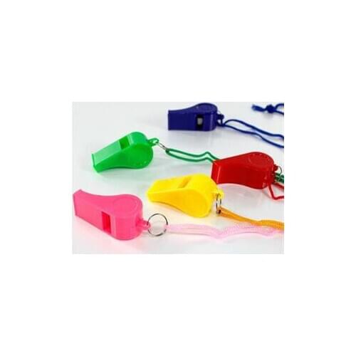 24PCS Wholesale Plastic Whistle With Lanyard for Boats Raft Party Sports Games Emergency Survival All Brand New Items
