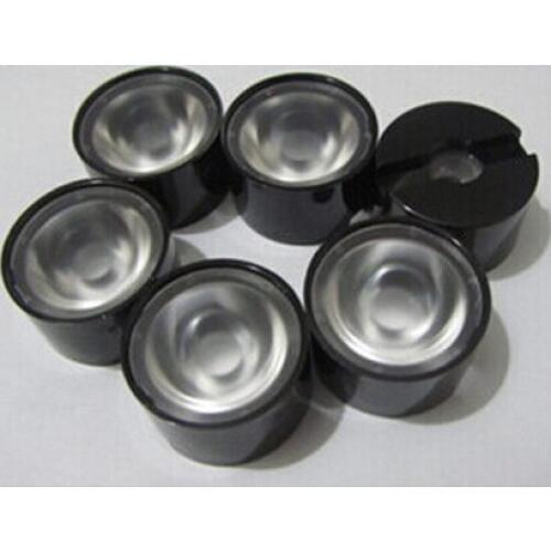 ASIH-20 High quality LED Lens, Lens Diameter : 20mm, With Holder Size: 22X14mm, 30 degree, Grinding surface, PMMA