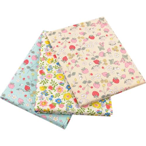 Booksew Telas De Algodon Para Patchwork Strawberry Pattern Cotton Fabric Dye Tecidos Sewing Yellow Tissus Au Metre Needlework