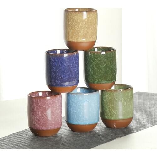 CHANSHOVA 150ml Traditional Chinese style Crackle Ceramic teacup tea set China Porcelain Small Coffee Cups mug H391