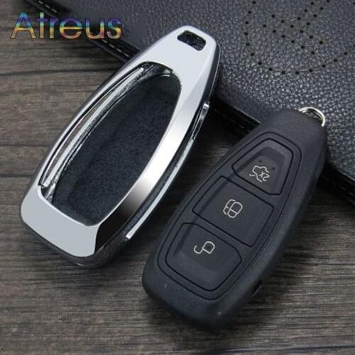 Zinc Alloy Car Key Case Shell Protection Cover For Ford Fiesta Focus 3 4 MK3 MK4 Mondeo Ecosport Kuga Focus ST Auto Accessories