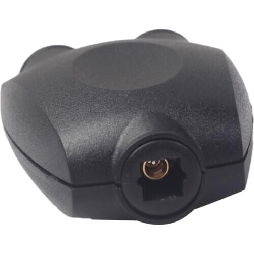 Digital SPDIF Optical Audio Splitter 2 Way Toslink Splitter Adapter 1 Input 2 Output SPDIF Optical Cable Splitter Hub For CD DVD