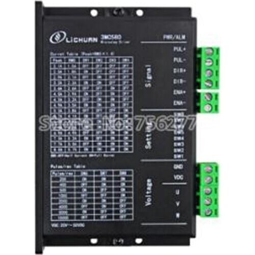 Digital stepping motor drive 8A DC 36V 3Phase Stepper Driver 3MC580 for NEMA23 Stepper Motors on Laser engraving machine