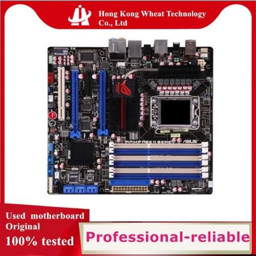 For ASUS Rampage II Gene Motherboard Socket LGA 1366 DDR3 24G SATA2 USB2.0 For Intel X58 Original Desktop Used Mainboard