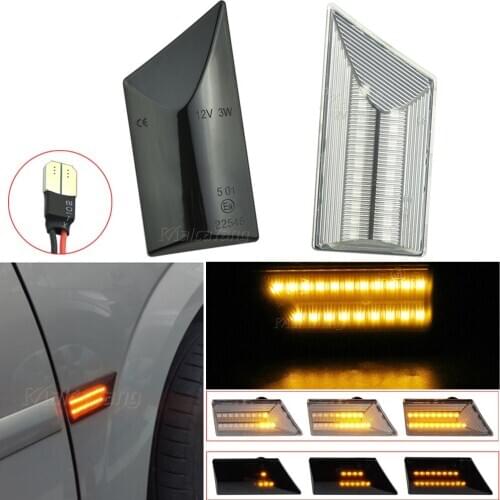 For Opel Vectra C 2001-2008 For Opel Signum 2003-2008 2 pieces Led Dynamic Side Marker Turn Signal Light Sequential Blinker