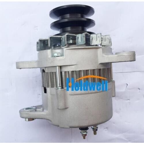 Holdwell Alternator 600-821-6130 for Komatsu PC200-1 PC200-2 Excavator S6D105 Engine 24V 30A