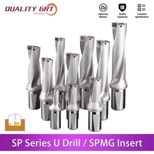 Quality Grt SP Series Drill Bites Insert Drill Metal Drill Bits 13mm-50mm Depth 2D 3D 4D 5D U Drill Machinery Lathes CNC Water
