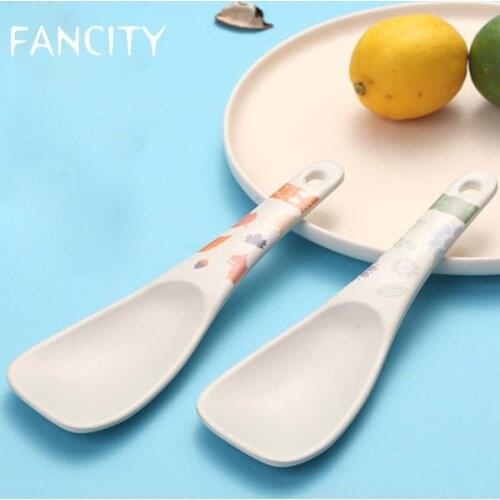 FANCITY Bamboo fiber rice spoon non-stick rice cooker rice spoon rice shovel rice cooker household rice spoon rice shovel small