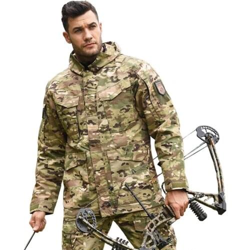 Male Military Jacket for Men Tactical Clothing US Army M65 Combat Jacket Coat Worker Trench Coat veste army Autumn Spring